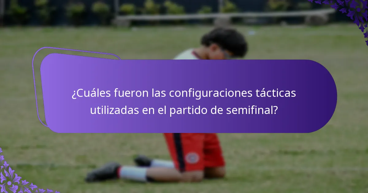 ¿Cómo influyeron las configuraciones tácticas en los resultados de los goles?