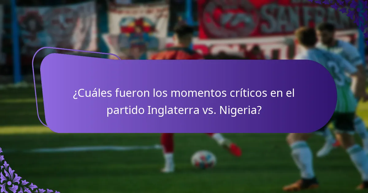 ¿Qué factores influyeron en el flujo general del partido?
