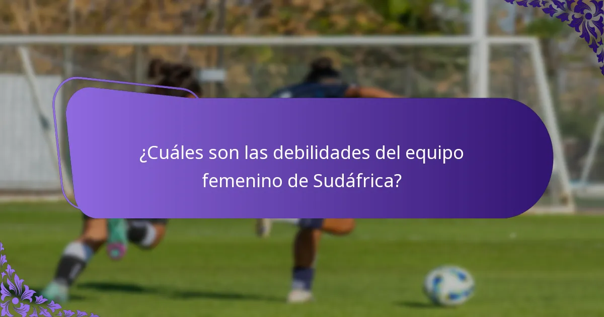¿Cuáles son los partidos clave que han definido el rendimiento del equipo femenino de Sudáfrica?