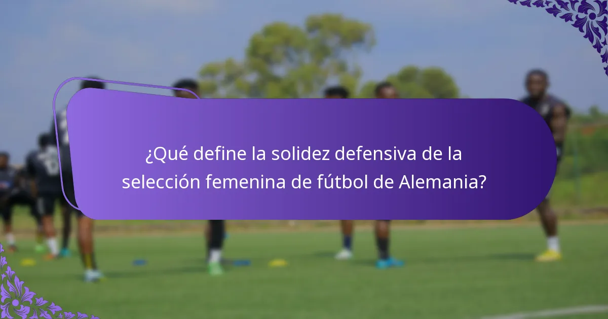 ¿Qué factores influyen en el rendimiento de la selección femenina de fútbol de Alemania?
