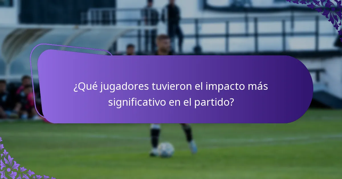 ¿Qué lecciones se pueden aprender del análisis del partido?